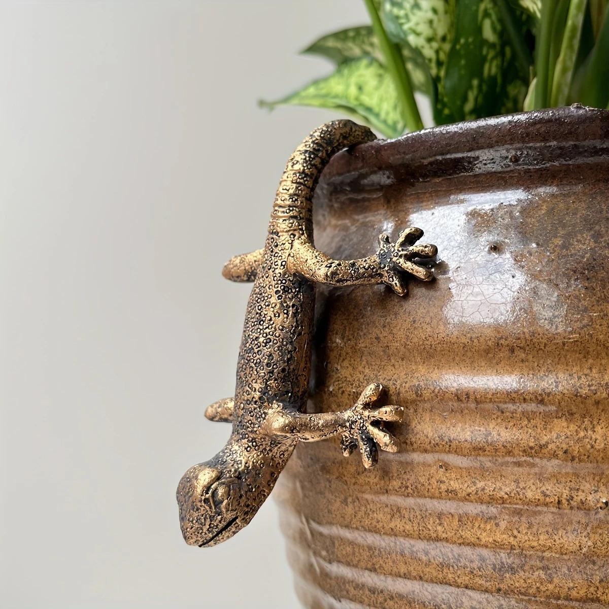 ヤモリ トカゲ ガーデニング 植木鉢 庭 インテリア 置物 フック オブジェ拍卖