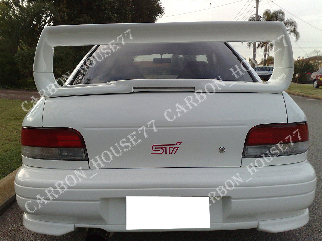 ★SUBARU インプレッサ GC8 トランク スポイラー ST型 FRP製★各社メーカ純正色塗装込★1994-2000《LEDランプ附属 レッド クリアカバー》☆拍卖