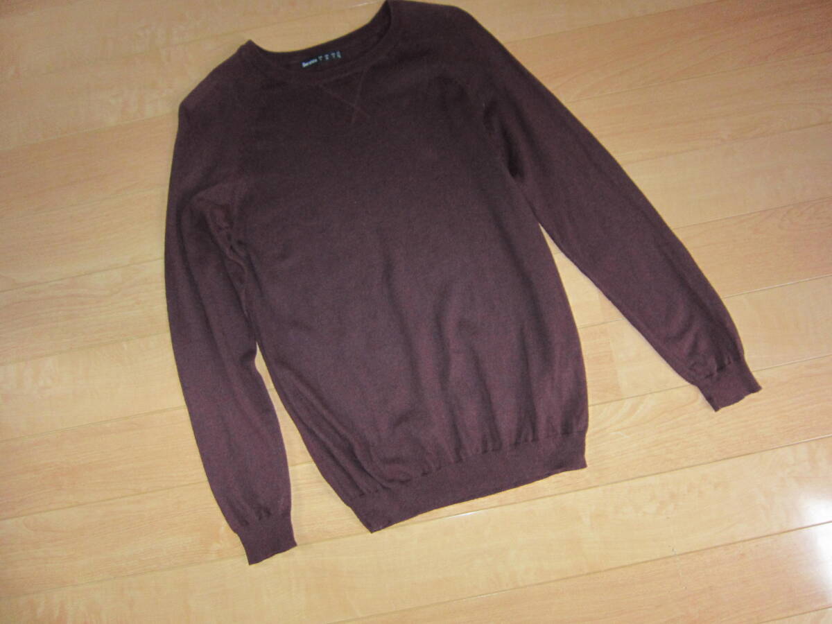 Bershka ベルシュカ ニット セーター メンズ S 手洗い可拍卖
