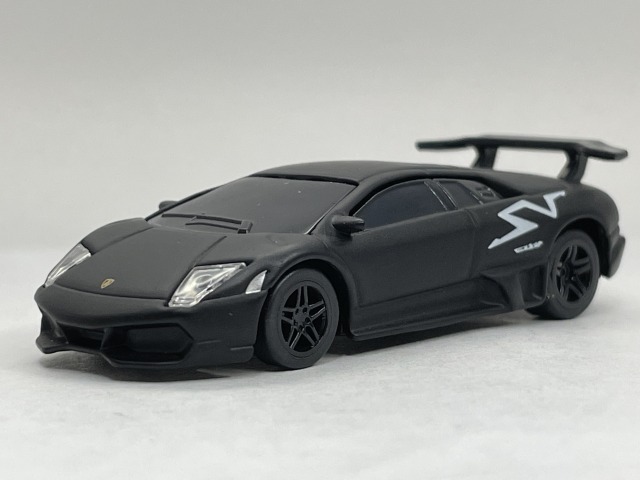 ■★UCC ランボルギーニコレクション 3 ムルシエラゴ LP670-4 SV マットブラック(1/72ダイキャスト製プルバックカー)拍卖