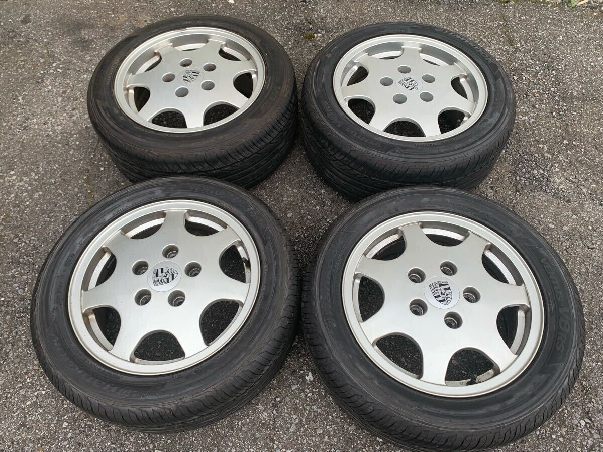 ポルシェ純正 964 911 6J +52.3 8J +52.3 5穴 PCD130 205/55ZR16 225/50ZR16 カレラ2 カレラ4 16インチ 手渡し可能拍卖