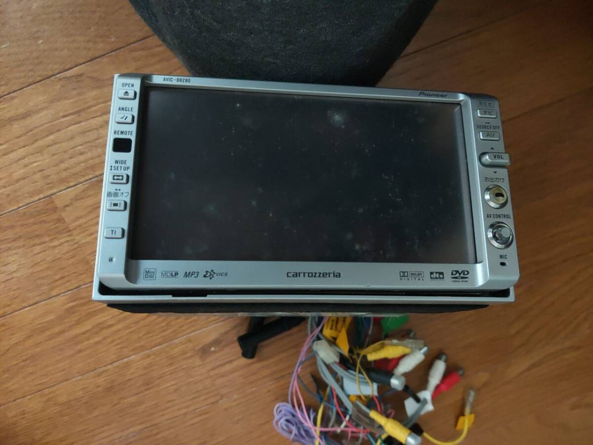 carrozzeria 楽ナビ AVIC-DRZ80 カロッツェリア パイオニア 電源OK ジャンク 中古拍卖