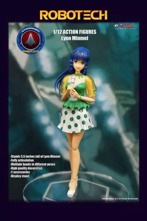 ■リン・ミンメイ 1/12アクションフィギュア ステージ衣装 ミンメイマスコット/マクロス/新品送無料KitzConcept/海外製/即あり海外発6週拍卖