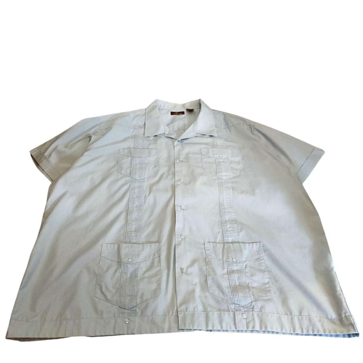 古着 cafe luna 半袖シャツ キューバシャツ メキシカンシャツ ビッグサイズ拍卖