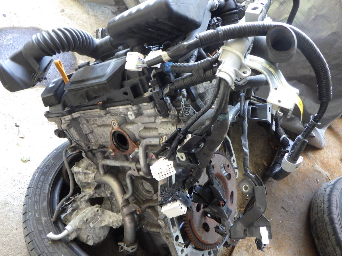 岡 即決! MK53S スペーシア R06A エンジン本体 クランク回る ハイブリッド GS拍卖