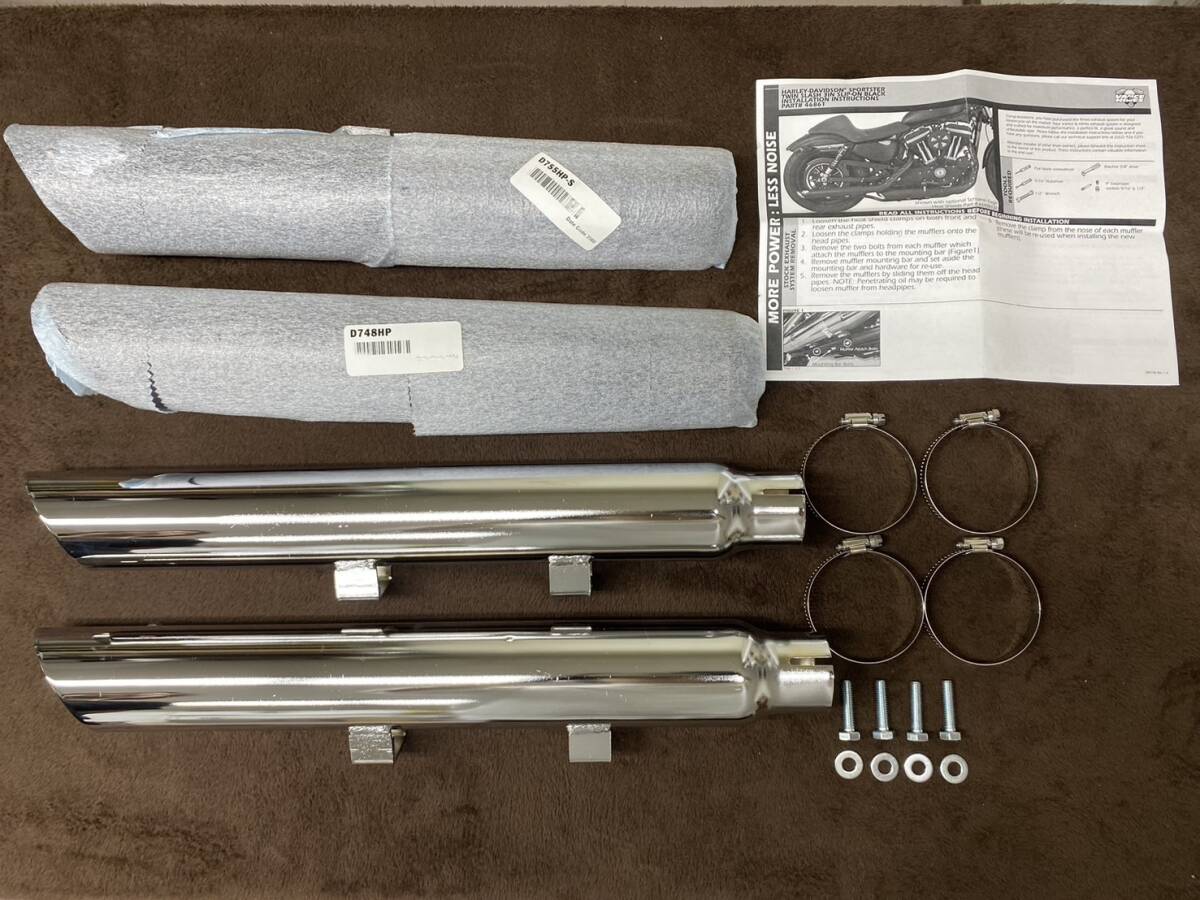 未使用 ハーレー スポーツスター スリップオン バンス&ハインズ Vance&Hines ツインスラッシュ 14年式以降用 20250525-3拍卖