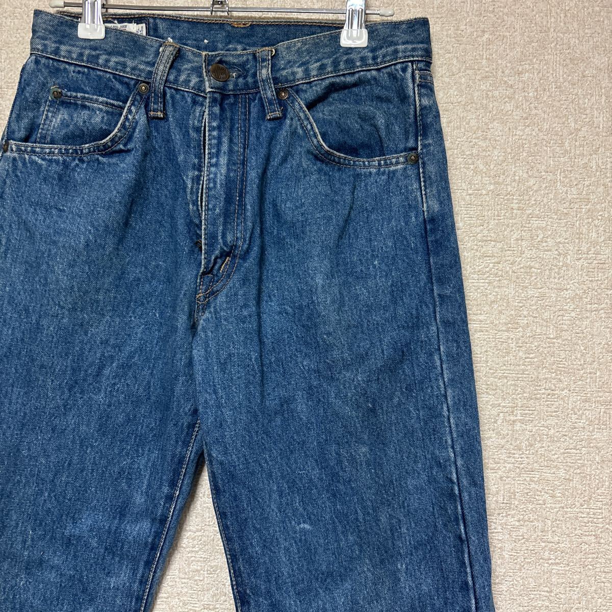 【岡山デニムブランド】 80s BIG JHON ビッグジョン ビンテージ ストレートデニム lot8580 W29L33 レディースLサイズ相当拍卖