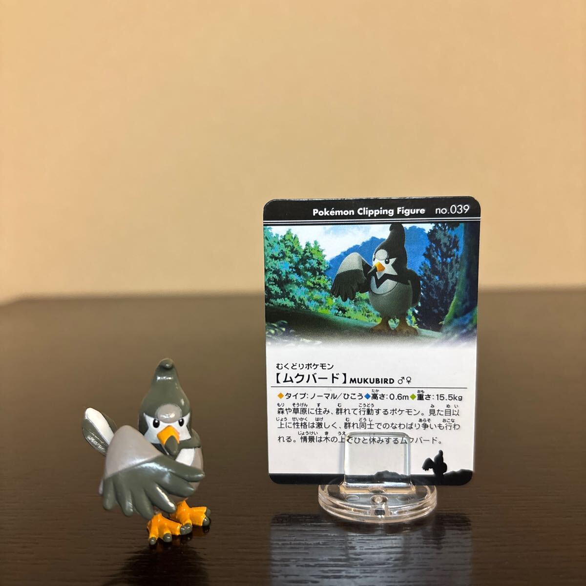 クリッピング フィギュア PART-4 ムクバード 中古品 ポケモン 2008 ポケットモンスター カード拍卖