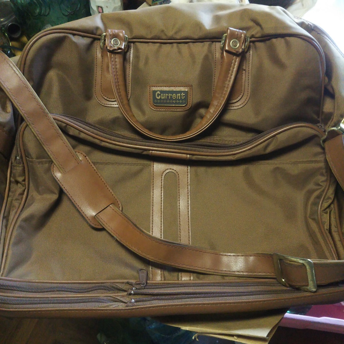 昭和レトロレア物ブランドcurrent(カレント )ボストンバッグキャリー付き拍卖
