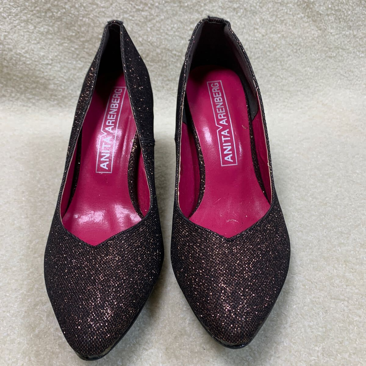 アニタアレンバーグ ANITA ARENBERG レディースパンプス 25㎝ヒール約7.5㎝ 美品拍卖