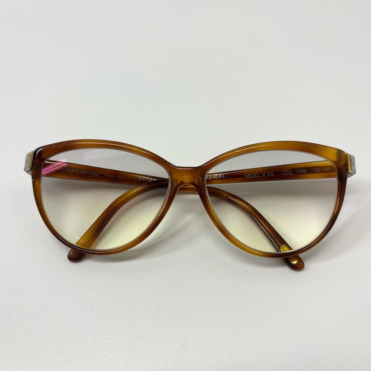 Gianni Versace めがね メガネ 眼鏡 度入り セルフレーム イタリア製 D9194 ジャンニ・ヴェルサーチ 希少【レターパックプラス郵送可】#203拍卖