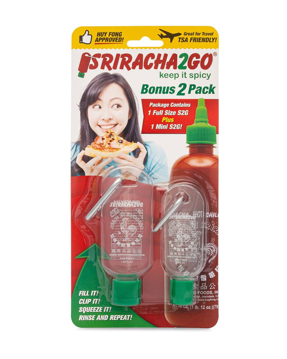 新品 SRIRACHA 2 GO シラチャー 2pack ボトルケース アメリカ USA 調味料 拍卖