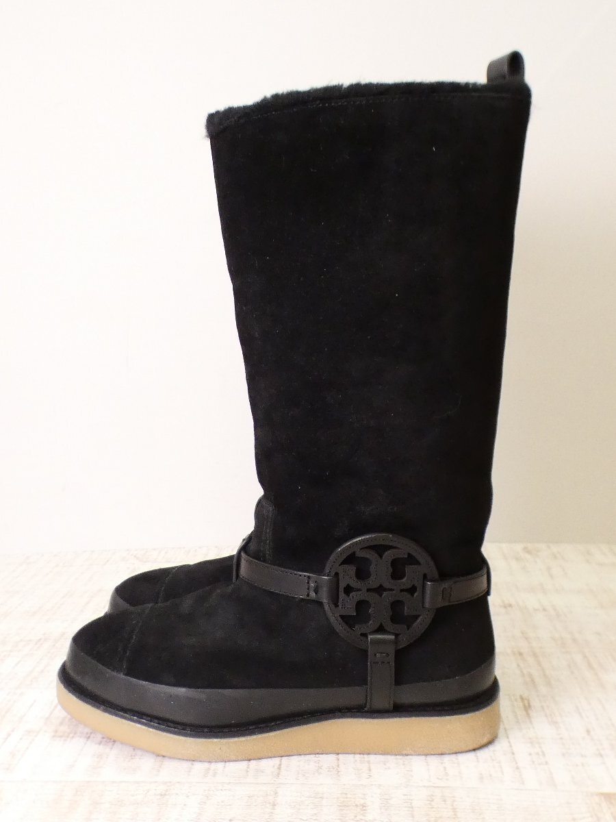 トリーバーチ TORY BURCH スニーカームートンブーツ【L's(35/22.5相当㎝相当)/10万円/ブラック/Sランク】b5DC拍卖