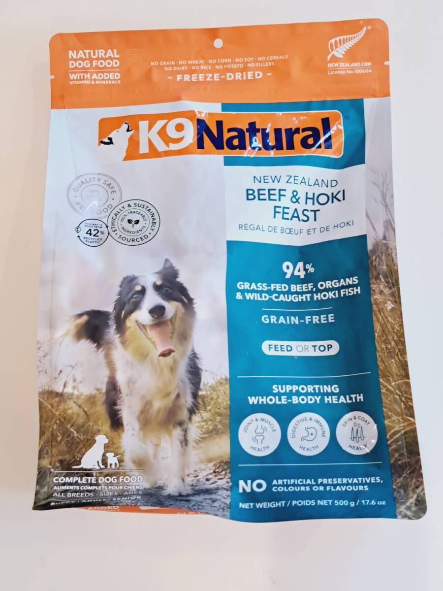 K9ナチュラル ビーフ&ホキフィースト 500g拍卖