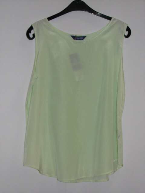 ★★★★5836 08 M 超破格値! 特別限定! 在庫処分大特売! 絹シルク・綿メン ベーシック ライムミント タンクトップ★★★★拍卖
