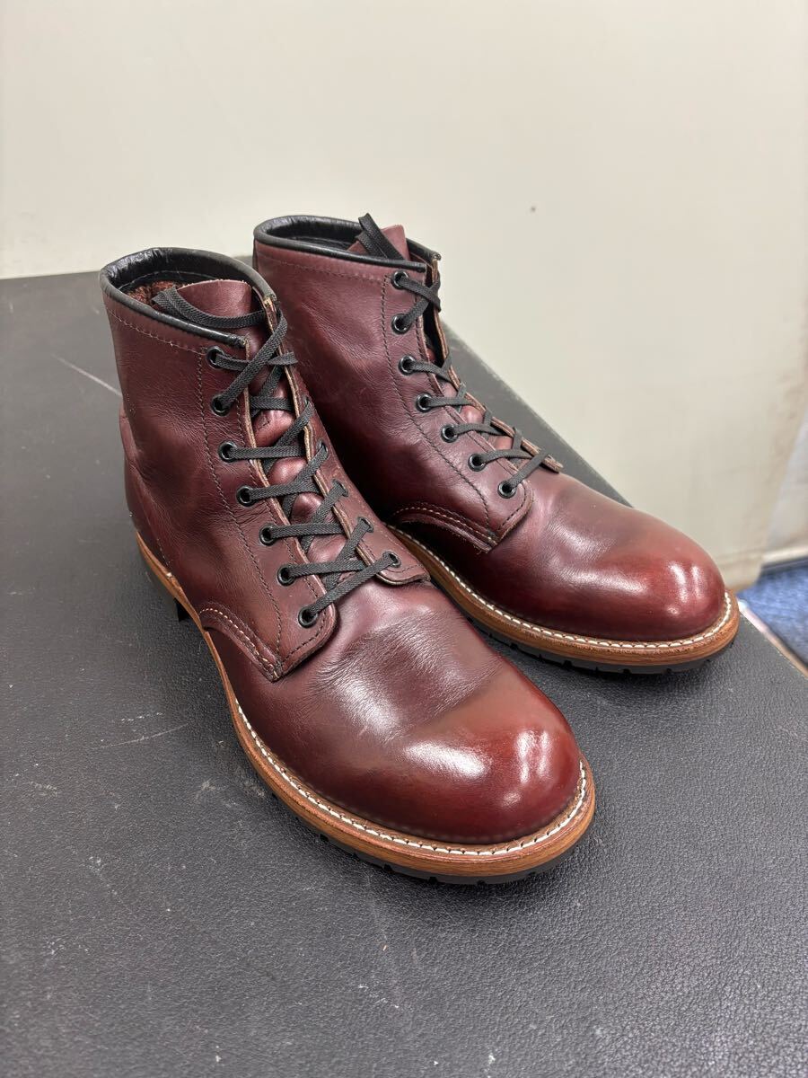 9011 ソール新品 9.5D レッドウィング REDWING 初期ロット フェザーストーン ブラックチェリー ベックマン beckman 廃盤 USA製 2966拍卖