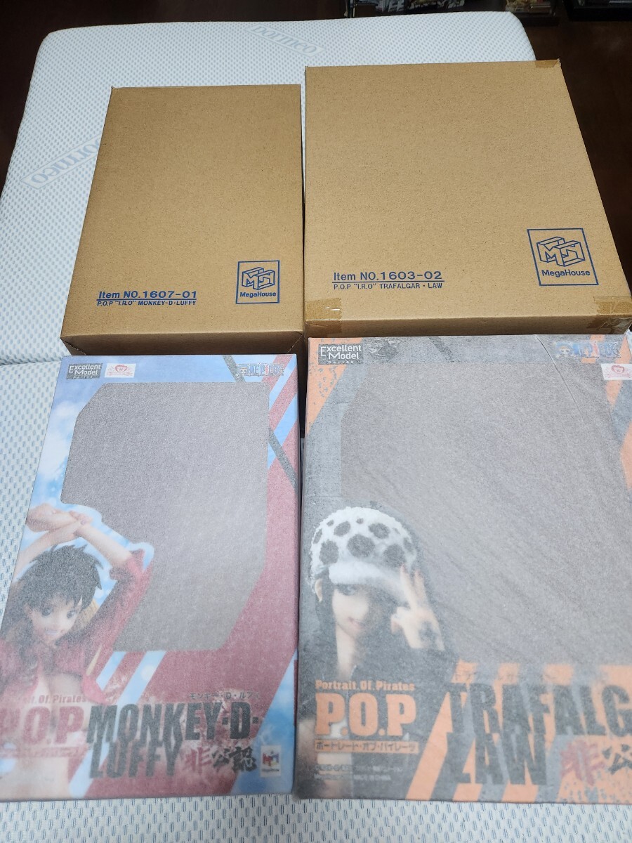 Portrait.Of.Piratesワンピースフィギュア“I.R.O”モンキー・D・ルフィ&トラファルガー・ロー非公認 セット未開封 値下げ一気無し拍卖