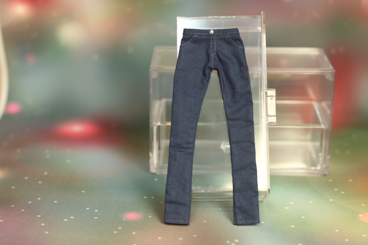 人形服msdr-p11-16 スキニーパンツ momoko用 紺色拍卖
