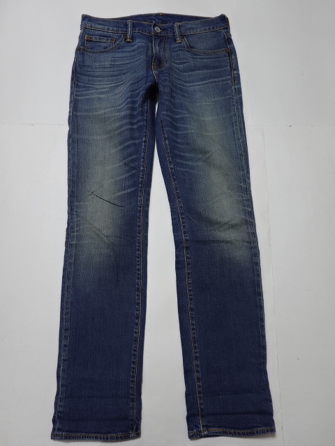 ●リーバイス LEVIS デニム 511 W30 革パッチ ストレッチ素材●0515●拍卖