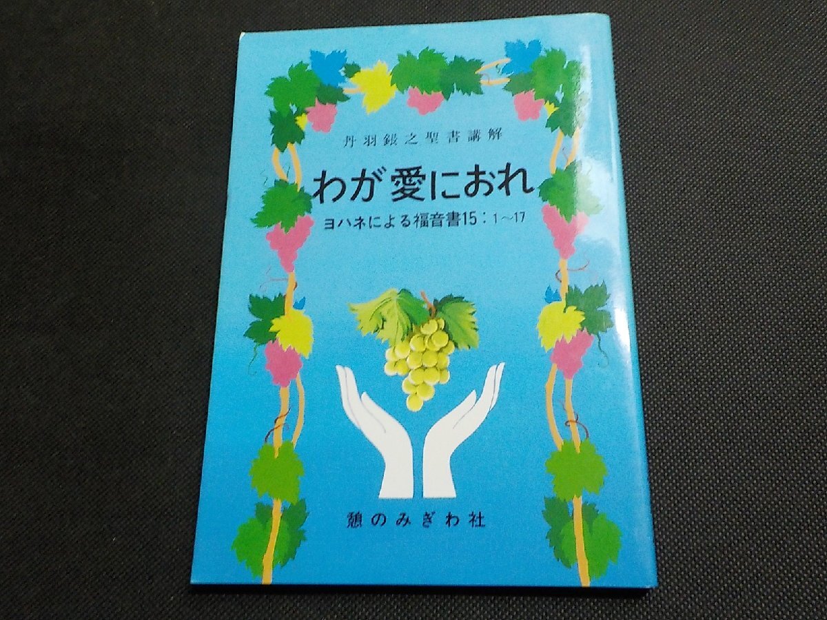 10V1147◆丹羽鋹之聖書講解 わが愛におれ ヨハネ15章1節~17節 丹羽鋹之 憩のみぎわ社☆拍卖