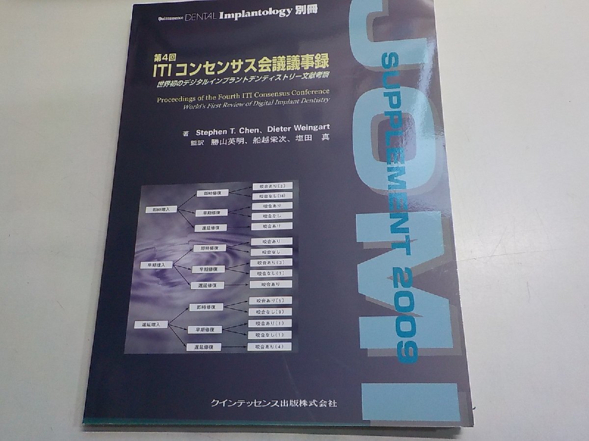 2K1550◆第4回ITIコンセンサス会議議事録 (Quintessnce DENTAL Implantology 別冊) Stephen T. Chen? Dieter Weingart▽拍卖