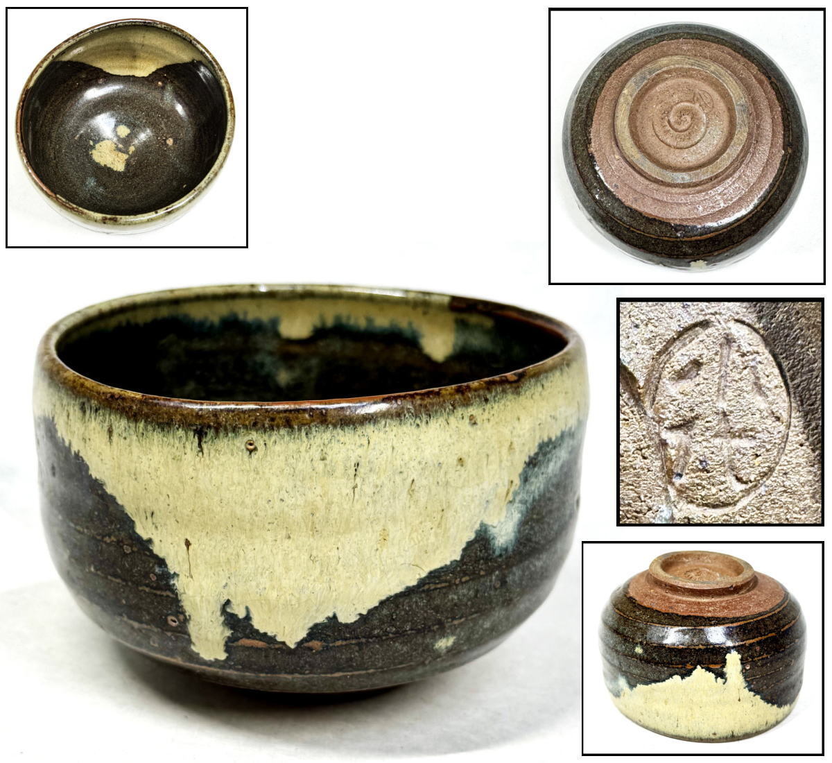 【送料無料】国指定伝統的工芸品 小代焼茶碗 在銘 古美術 ウブ品 日本骨董 古美術 コレクション文化財 収集 茶道具 (茶道家旧蔵) WWTT334拍卖