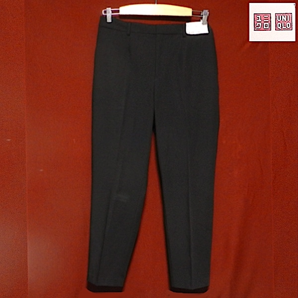 新品 ユニクロ スマート アングル パンツ スリム ワイドパンツ スラックス 丈長め 大きめ ビッグサイズ 黒 レディース XXL 3L 未使用拍卖