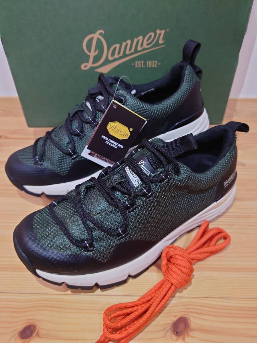 未使用品 DANNER RIDGE RUNNER PLUS OLIVE 25.5cm vibram ダナー リッジランナープラス オリーブ ビブラム ソール D123265拍卖