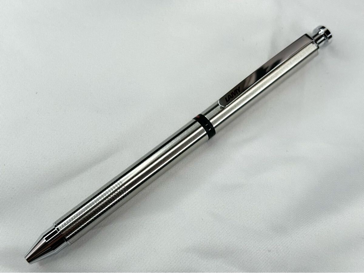 開封済み 未使用 ラミー LAMY 複合筆記具 マルチペン st トライペン ステンレス L745拍卖