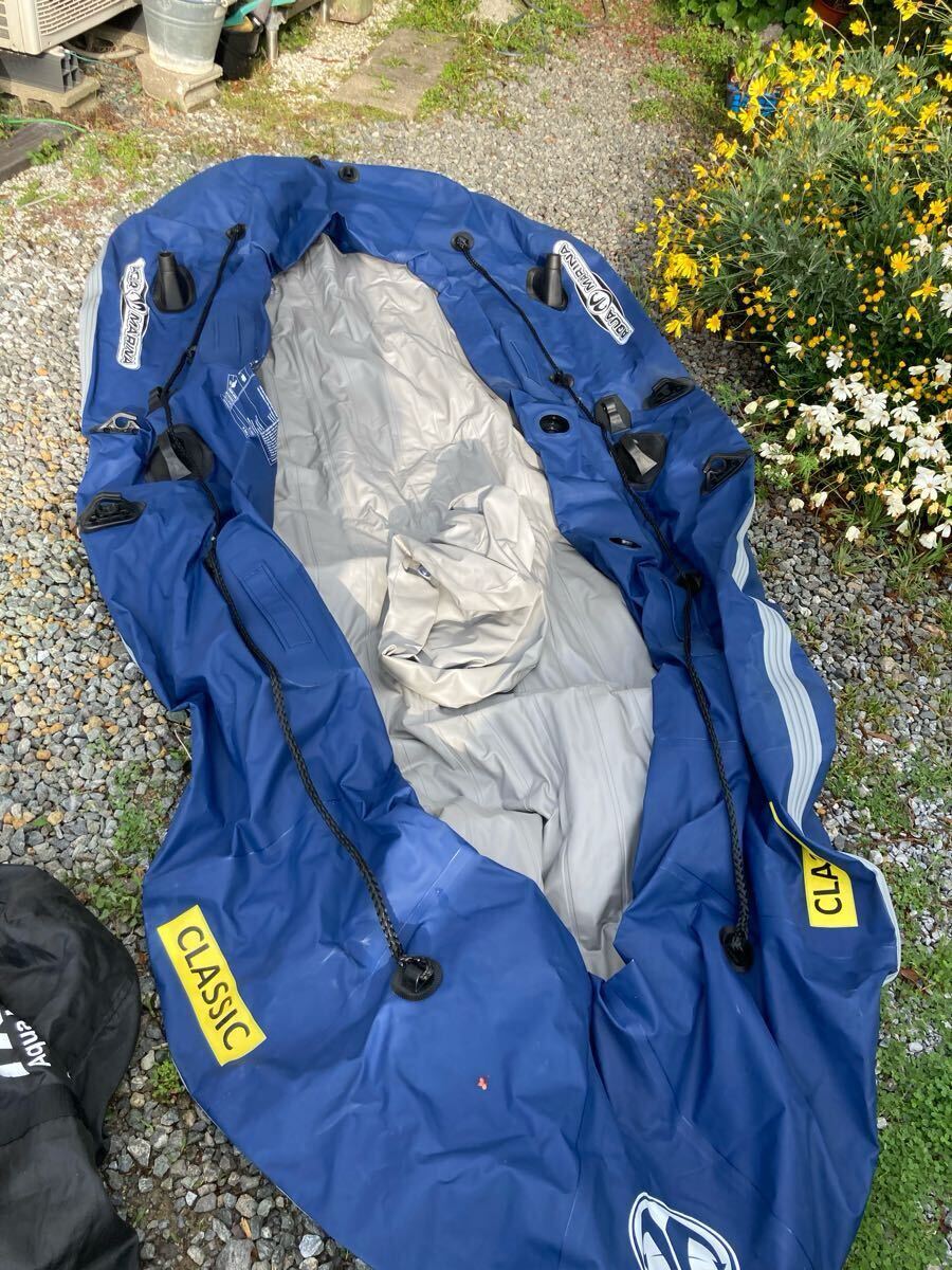 アクアマリーナ釣り ポリエチレン (PE) 3.8E+2kg ゴムボート エレキモーター T-18フィッシングレジャー救助用に 現状渡 特売拍卖