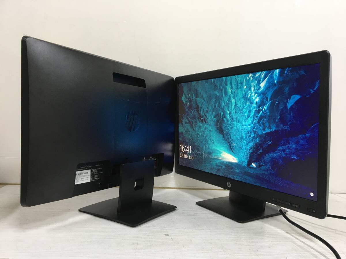 ☆【良品 2台セット】HP P232 ワイド液晶モニター 23インチ フルHD(1920x1080) 入力端子『Displayport/D-Sub』 動作品拍卖