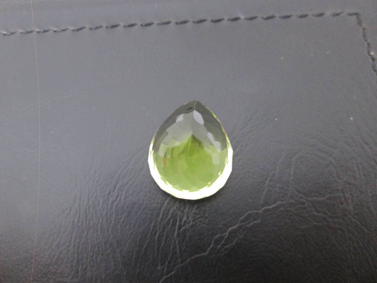 (73)☆天然クォーツ 13.004ct クォーツ レモンクォーツ ルース 裸石 サイズ約16.13×13.24×10.48mm ソーティング付き 中央宝石研究所拍卖