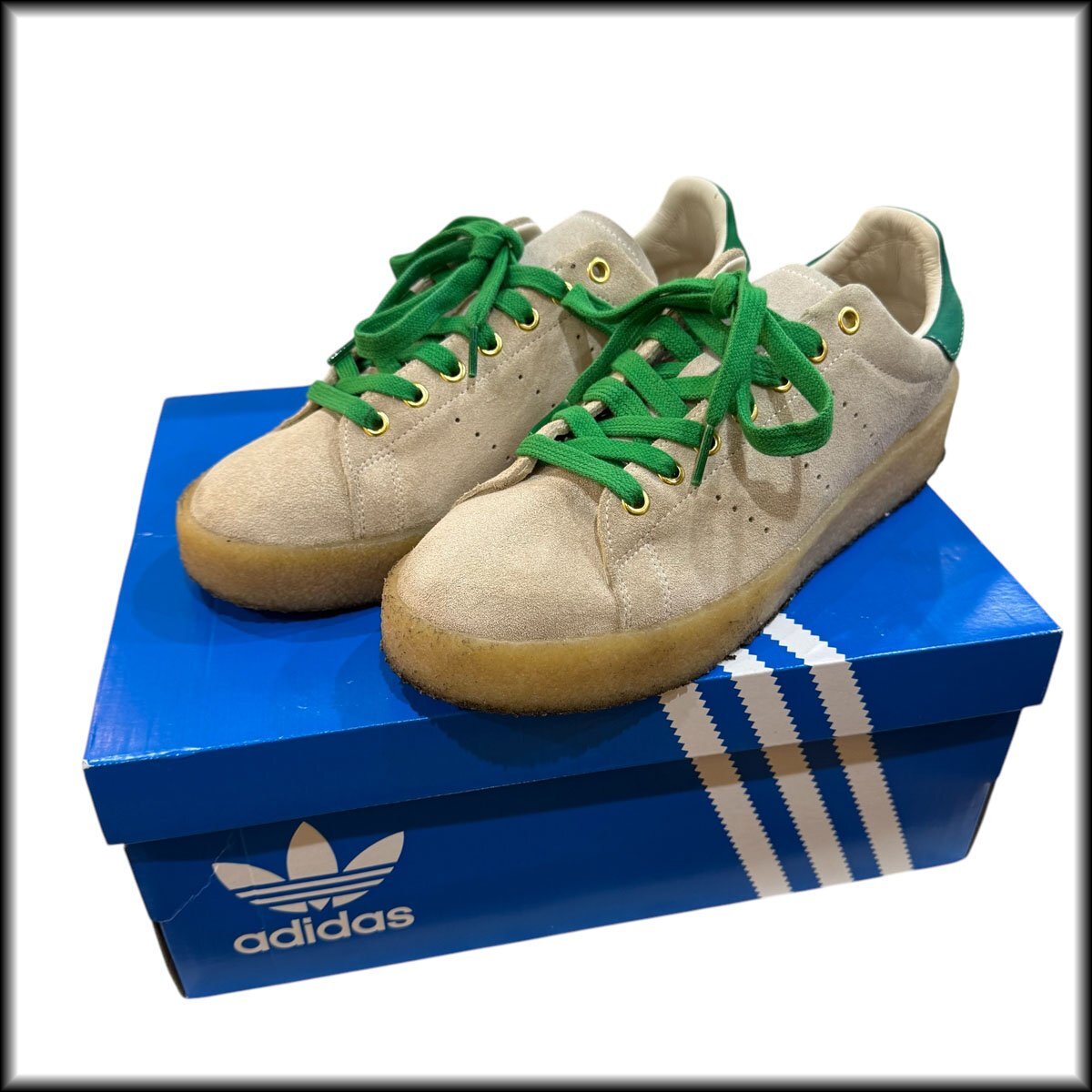 難有◆adidas◆アディダス スタンスミス YUKARI OTA クレープ ID7710 27.5cm スニーカー 中古拍卖