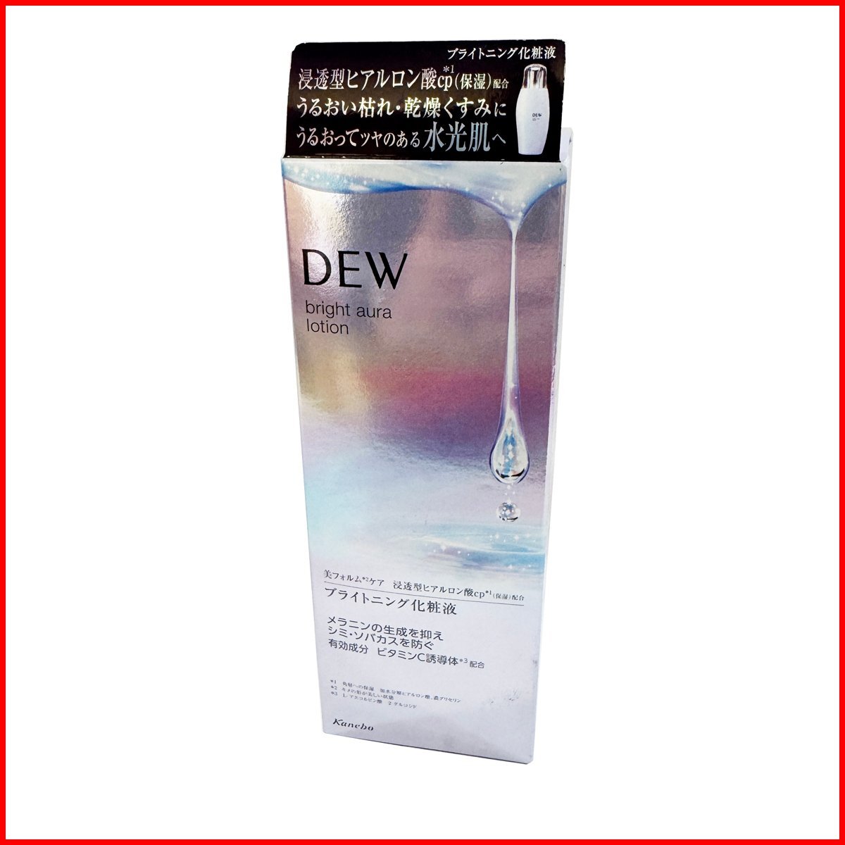 新品●DEW ブライトオーラローション●カネボウ 170ml ブライトニング化粧液 浸透型ヒアルロン酸配合 未開封 札幌拍卖