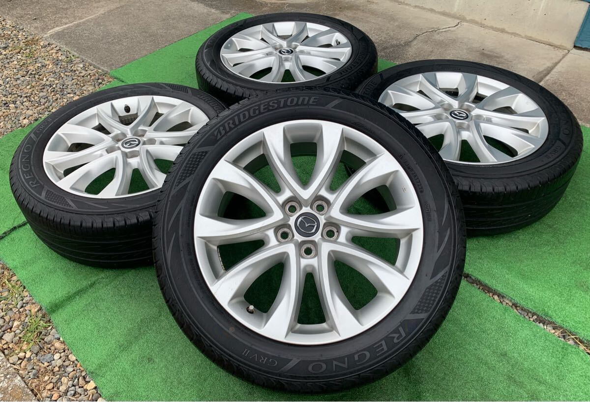 2022年製★マツダCX-5純正 19インチホイール & 225/55R19 BRIDGESTONE REGNO GR-XIIラジアルタイヤ4本セット★ CX-8等にも★拍卖