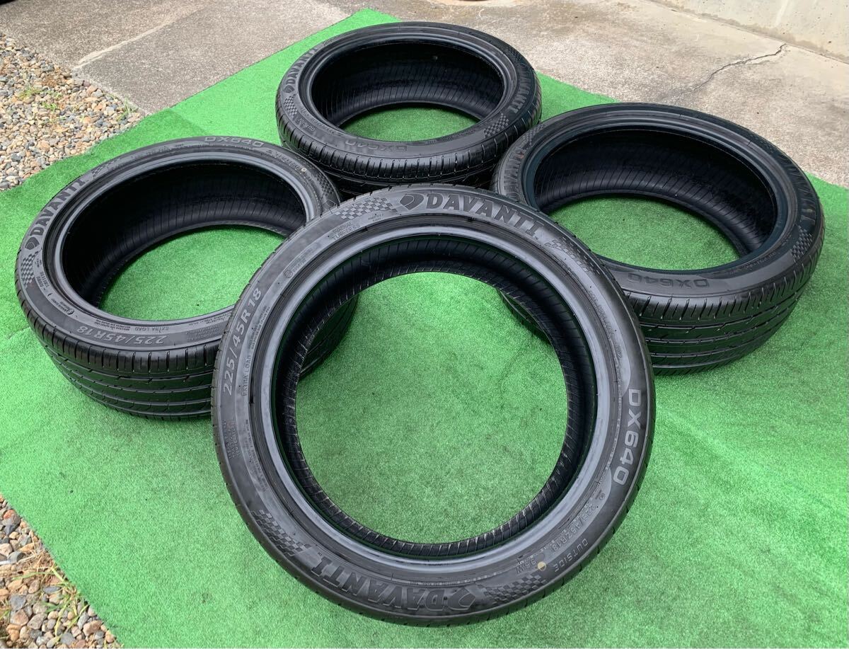 2022年製★ DAVANTI DX640 225/45R18ラジアルタイヤ4本セット★クラウン プリウスα マークXジオ等に★拍卖