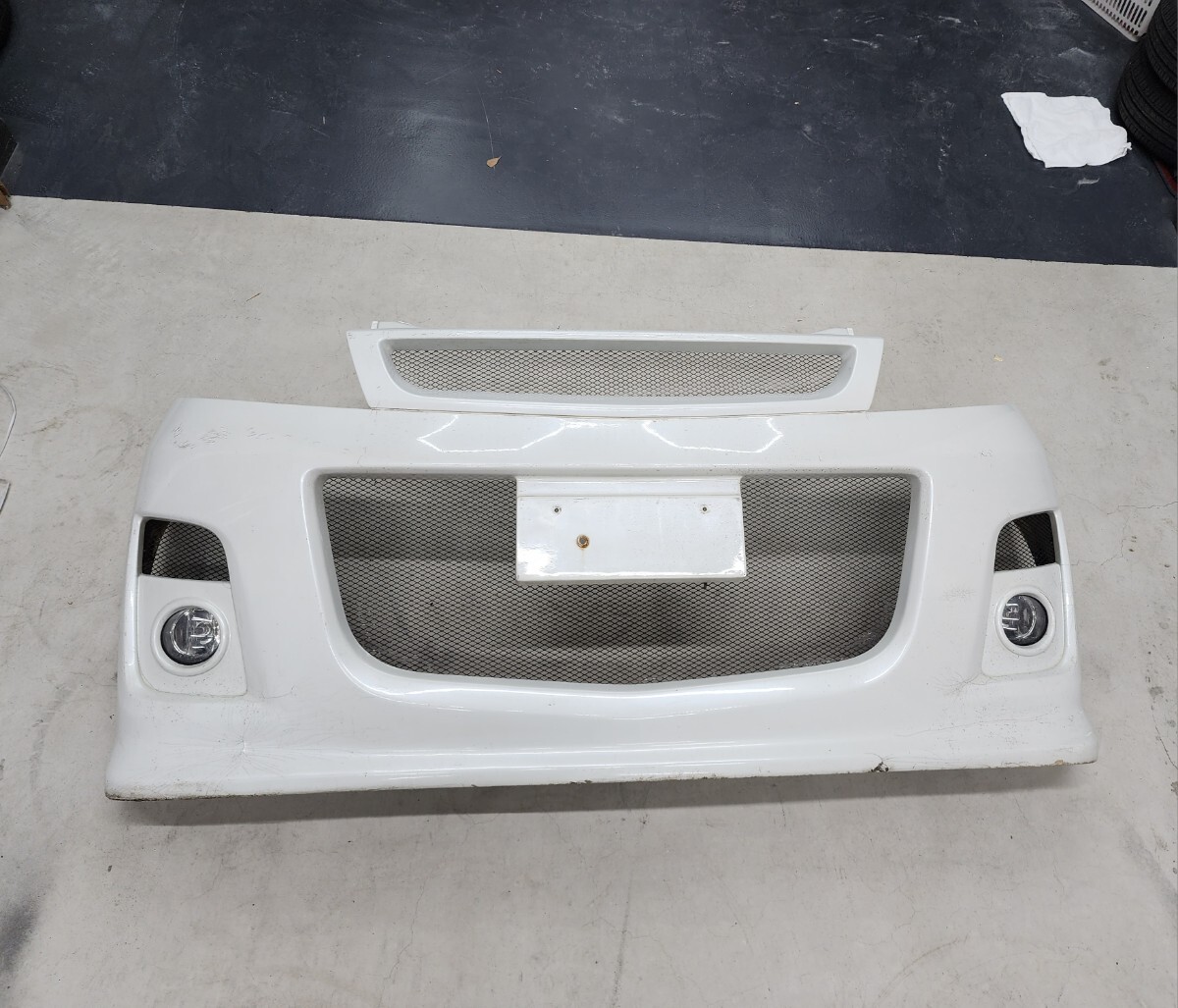 希少!AZワゴン カスタム XT(MJ23S)オートエグゼ フロントバンパー エアロフォグランプ Z7T スティングレーにも!グリル付き!フォグ付拍卖