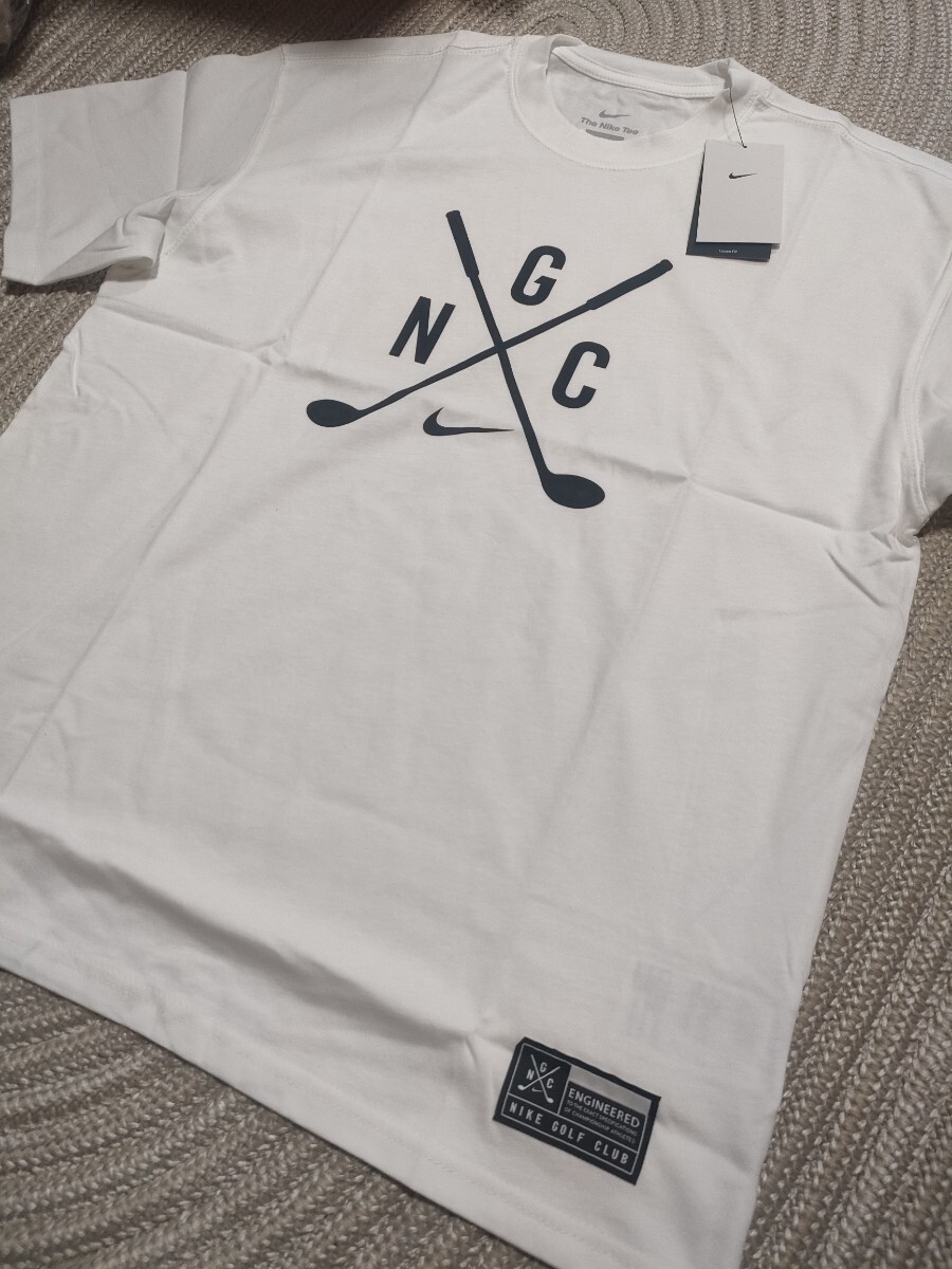 新品 定価6820 未使用 NIKE GOLF ロゴ 半袖Tシャツ XL ホワイト 白 ナイキ ゴルフ メンズ 拍卖