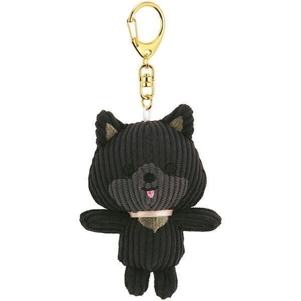 ぬいぐるみ付きキーホルダー(コーデュロイ生地) ぱぷぱぷぱぴー POMERANIAN(ポメラニアン) スケーター拍卖