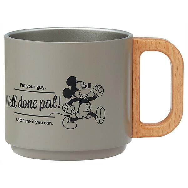 ミッキーマウス ステンレスマグ 350ml 保温 保冷 持ち手付 コップ スタッキング ディズニー Disney 子供 子ども キッズ キャラクター拍卖