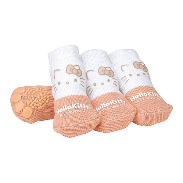 ハローキティ ペットソックス XSサイズ ペット用 靴下 室内 ケガ 汚れ 防止 滑り止め付き 4枚入り 犬 ワンちゃん スケーター拍卖