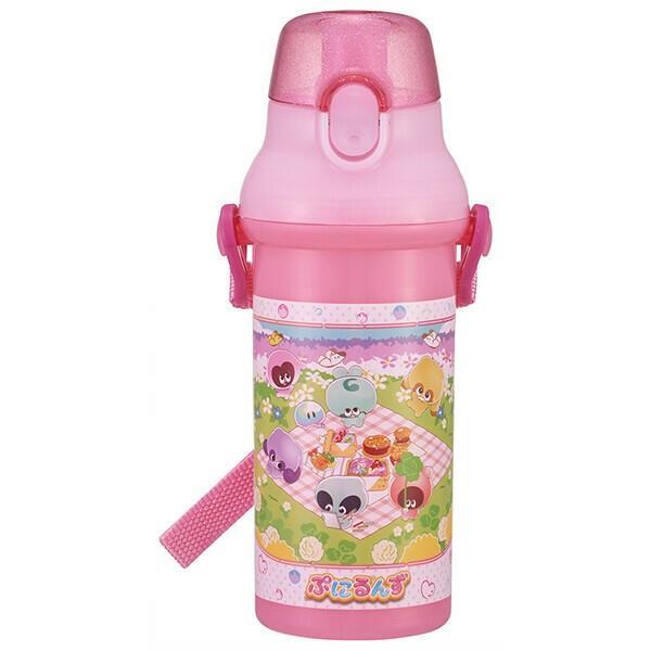 ぷにるんず 水筒 マグボトル 直飲み 480ml プラワンタッチ ボトル 抗菌 食洗機対応 おさんぽ キャラクター スケーター拍卖