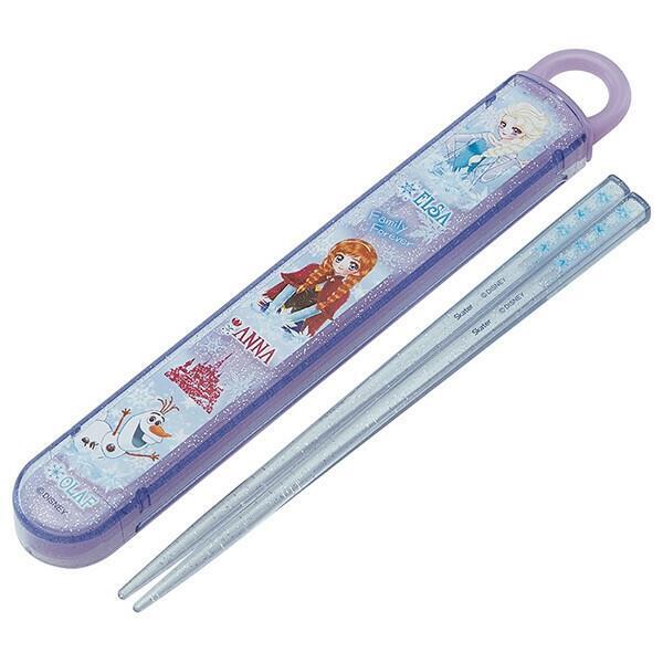 アナと雪の女王中川翔子 箸&箸箱セット 抗菌 食洗機対応 スライド お弁当用カトラリー キャラクター ディズニー スケーター拍卖