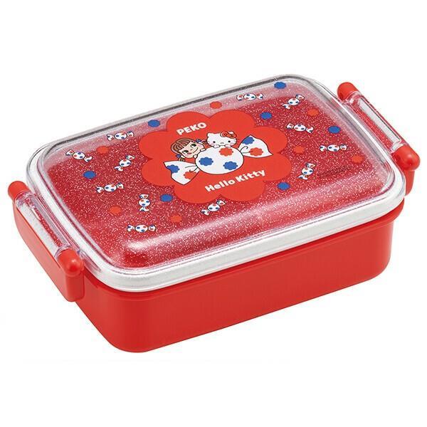 ハローキティ×ペコちゃん お弁当箱 ランチボックス 抗菌 食洗機 PEKO×Hello Kitty なかよし キャラクター スケーター拍卖
