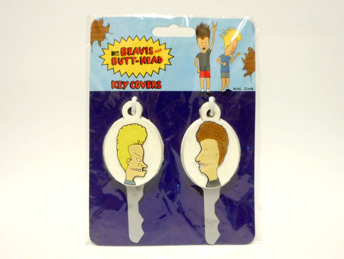 BEAVIS AND BUTT-HEAD ビーバス・アンド・バットヘッド キーカバー 2個セット ラバーキーホルダー アメリカン雑貨 アメコミ拍卖