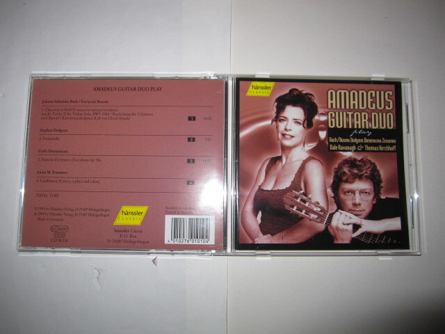 アマデウス・ギター・デュオ プレイ バッハ・ドッジソン・ドメニコーニ・ゼナモン hanssler拍卖