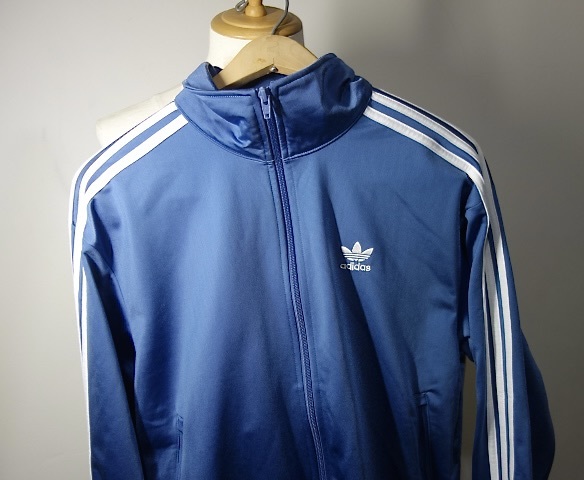 TK 使用感少 美品 アディダス adidas トラックジャケット ジャージ D 光沢青 ATPの様な生地感拍卖