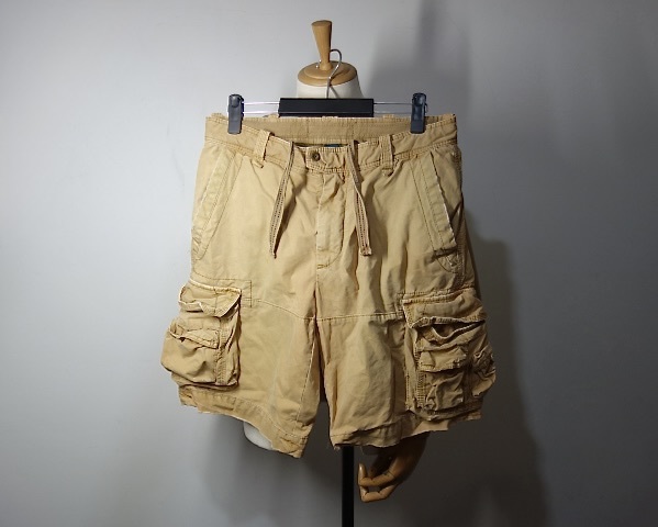 TK 雰囲気◎ 製品染め ラルフローレン 人気 マルチポケット カーゴショーツ ショートパンツ 33拍卖