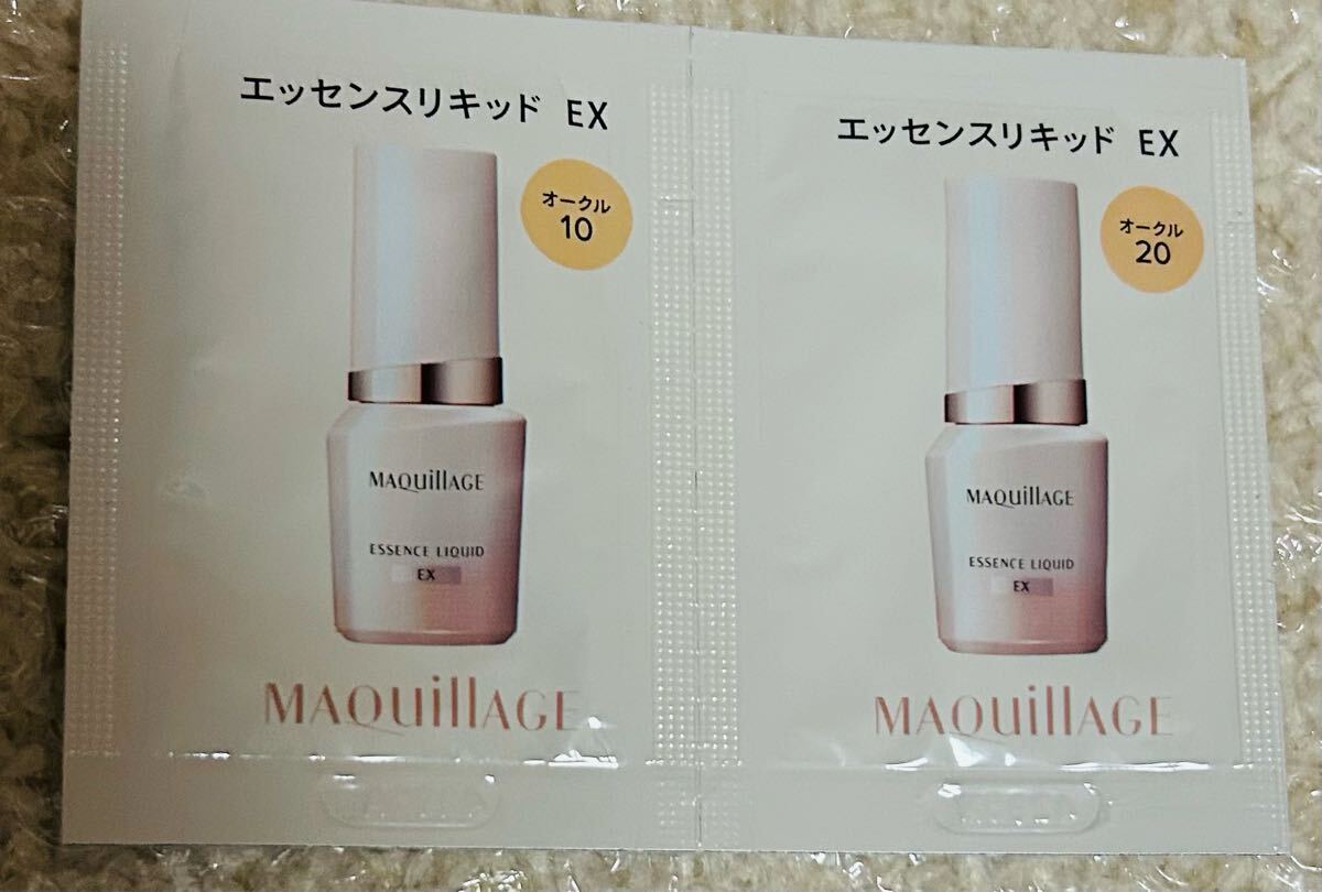 マキアージュ エッセンスリキッド EX オークル10、20 SPF50+・PA++++ 各1包 新作 サンプル ファンデーション拍卖