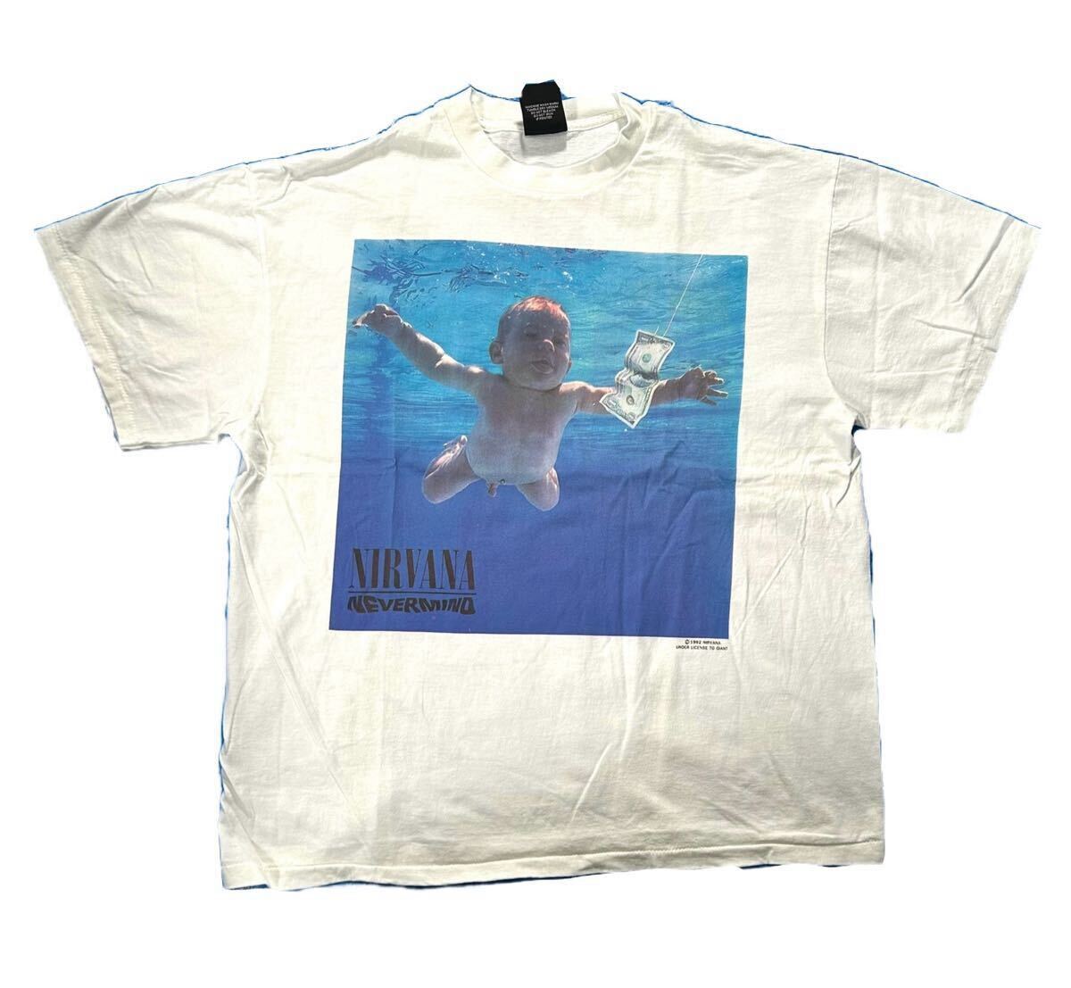 11331 NIRVANA ロックTシャツ 半袖 両面プリント XL拍卖
